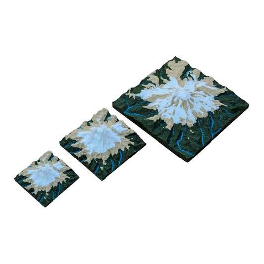 Mapa topográfico - Parque Nacional Rainier